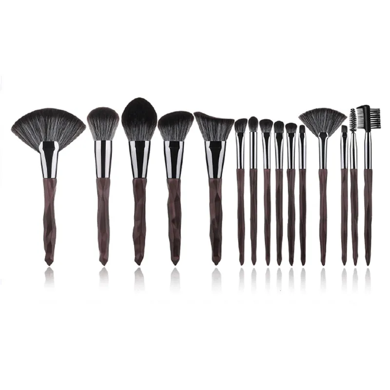 Diamond handle makeup brush - Brown