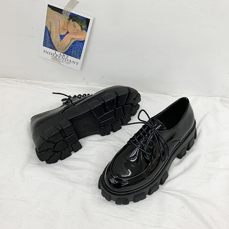 Black patent leather