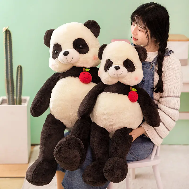 Cartoon fruit panda plush doll creative mango bear doll