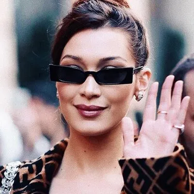 Small square retro sunglasses Black - Shop at LoveMi