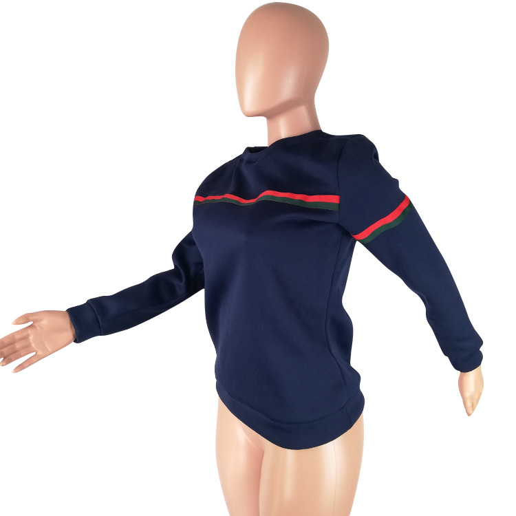 Round neck loose long sleeves