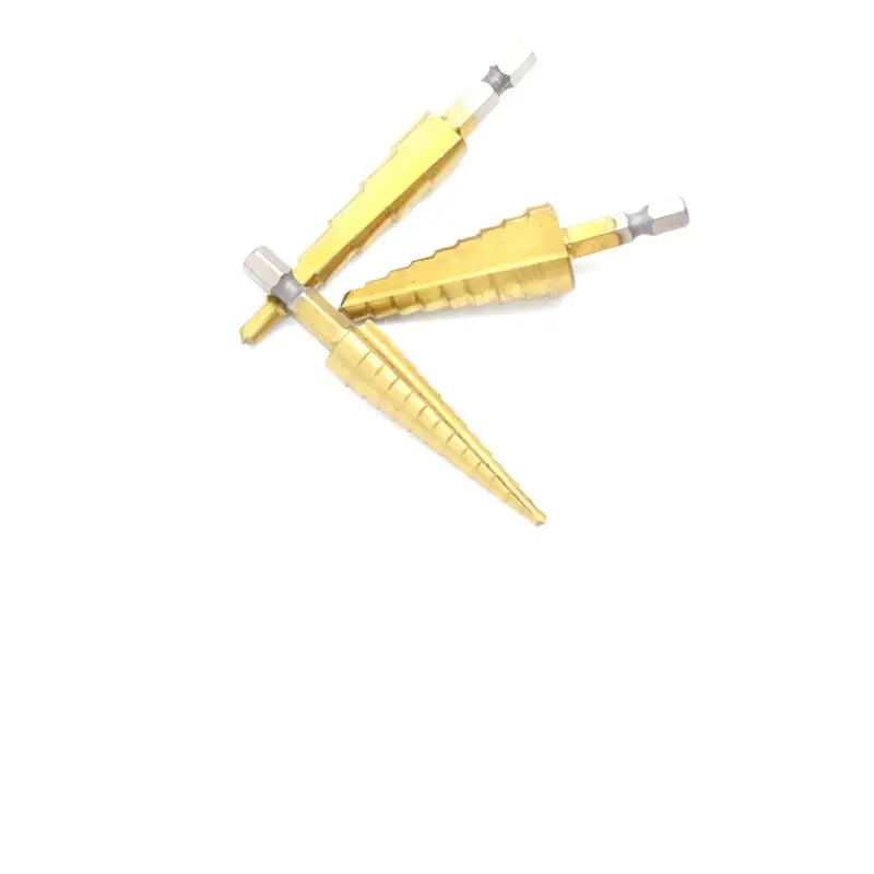 Hexagonal shank titanium coated drill bit