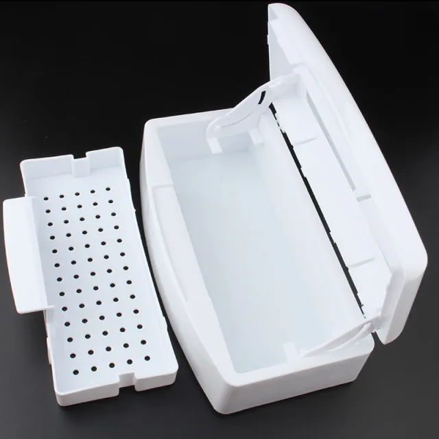 Nail art disinfection box cleaning alcohol sterilization White - Shop at LoveMi