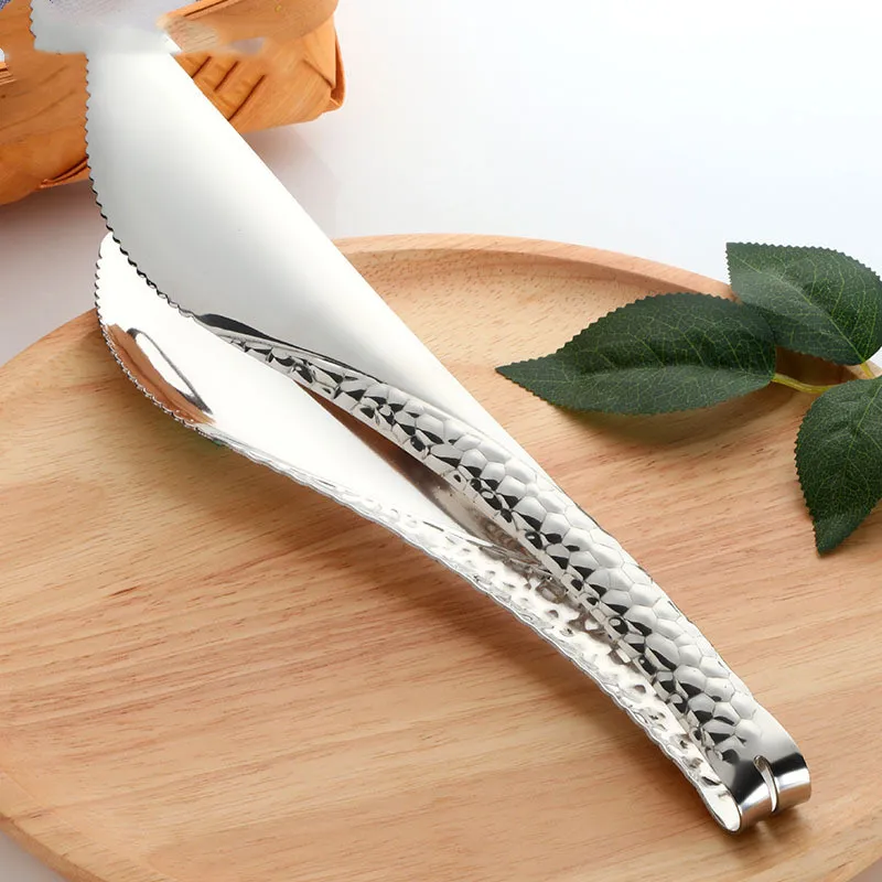 Snake pattern art bread clip - Silver