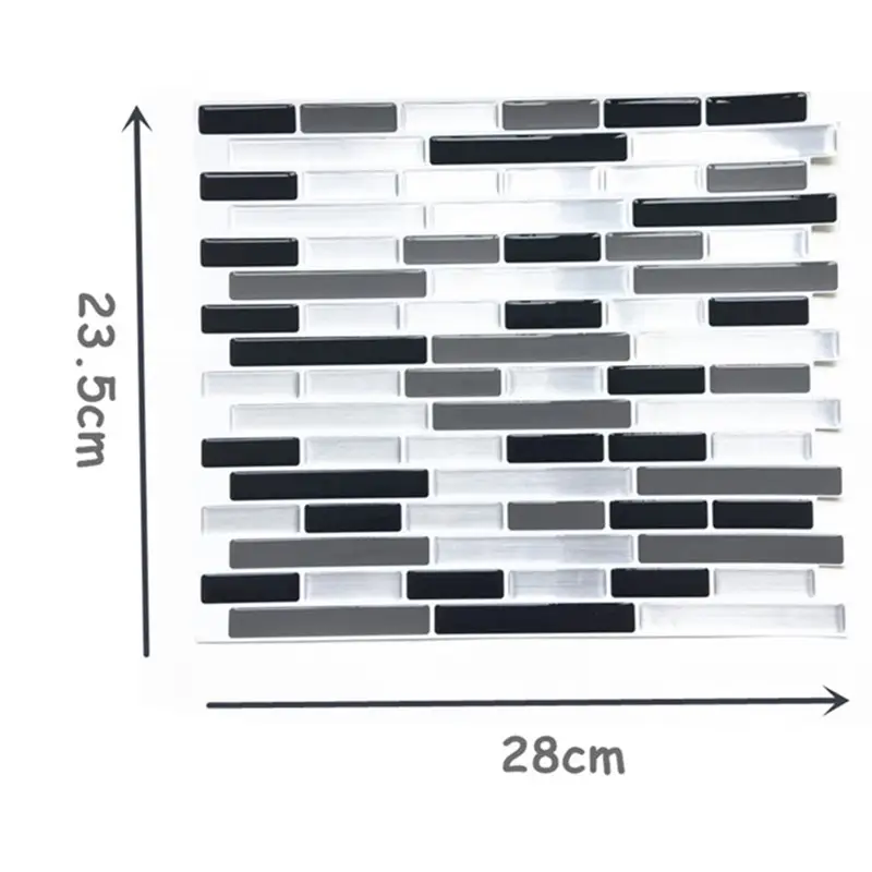 Striped 3d stereo wall sticker