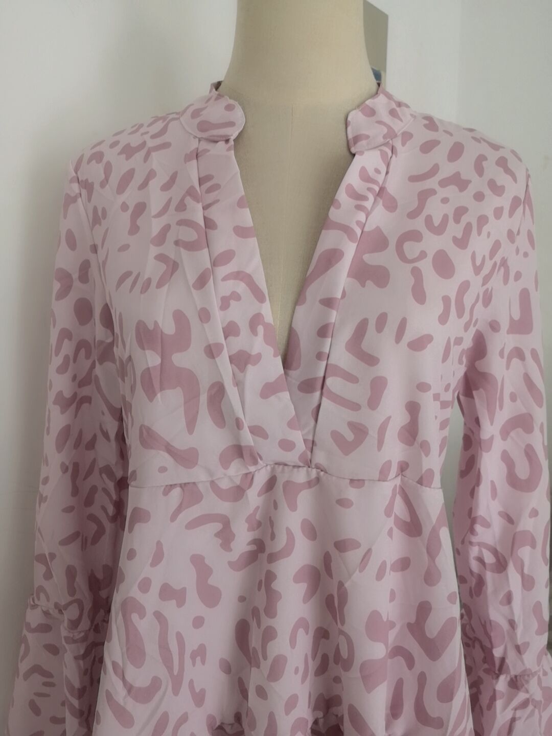 Leopard print ladies dress