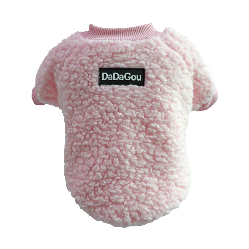 Pet thick warm two-legged clothing - Pink