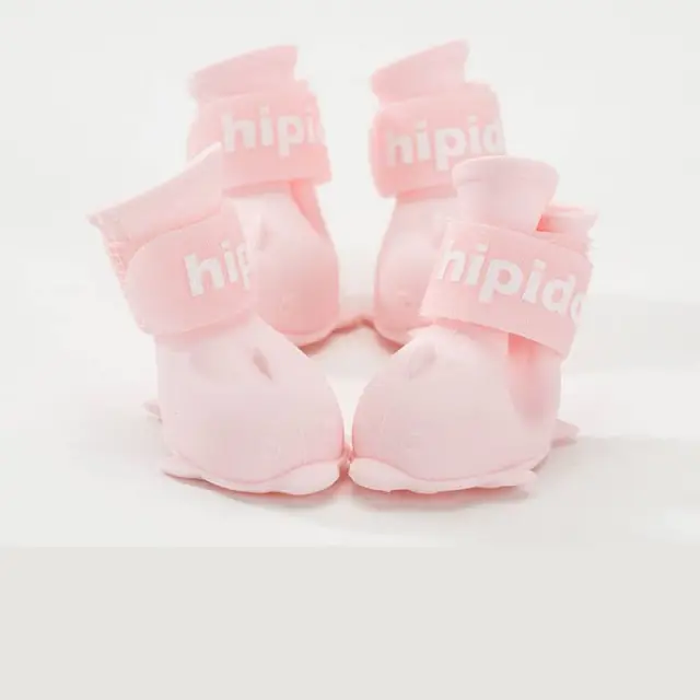Cartoon pet waterproof rain boots Pink - Shop at LoveMi