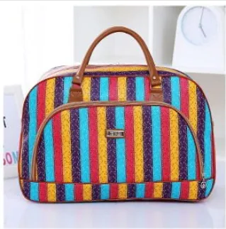 Large capacity portable travel bag PU leather travel bag L C - Shop at LoveMi