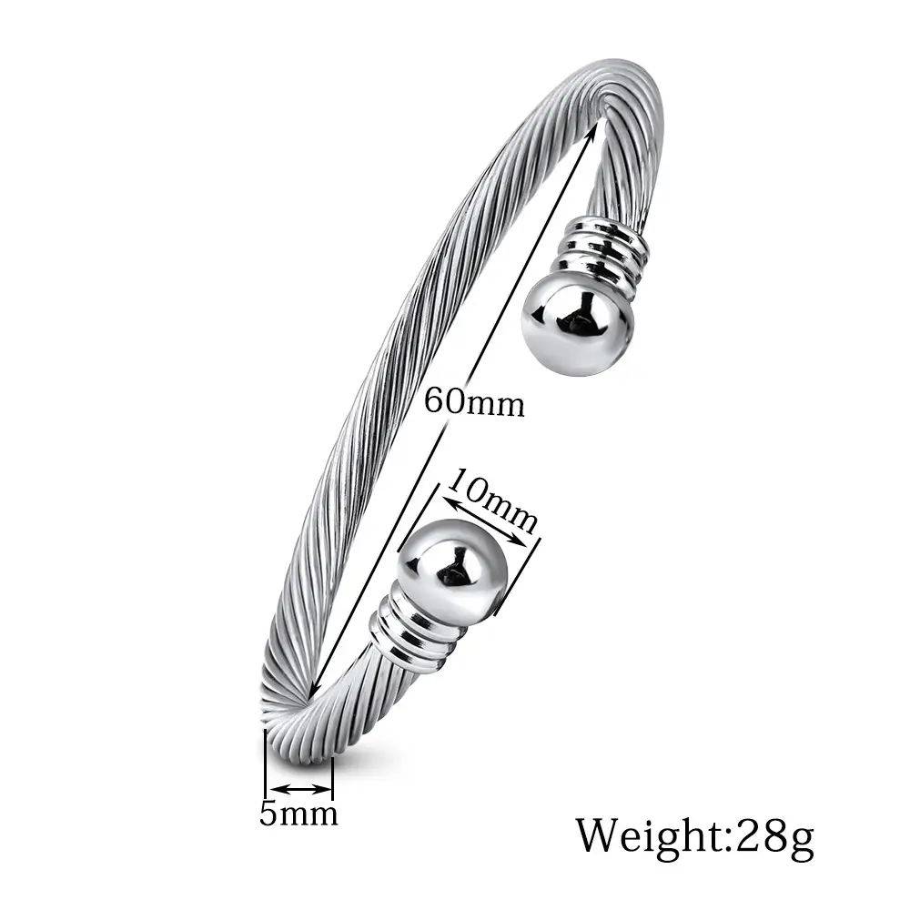 Twisted rope adjustable bracelet