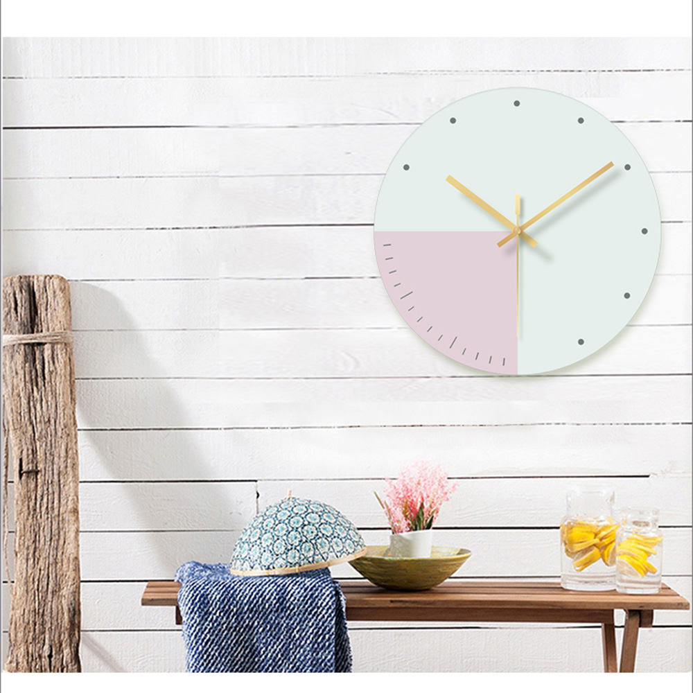 Glass Wall Clock, Silent Movement, picture 3 of 5