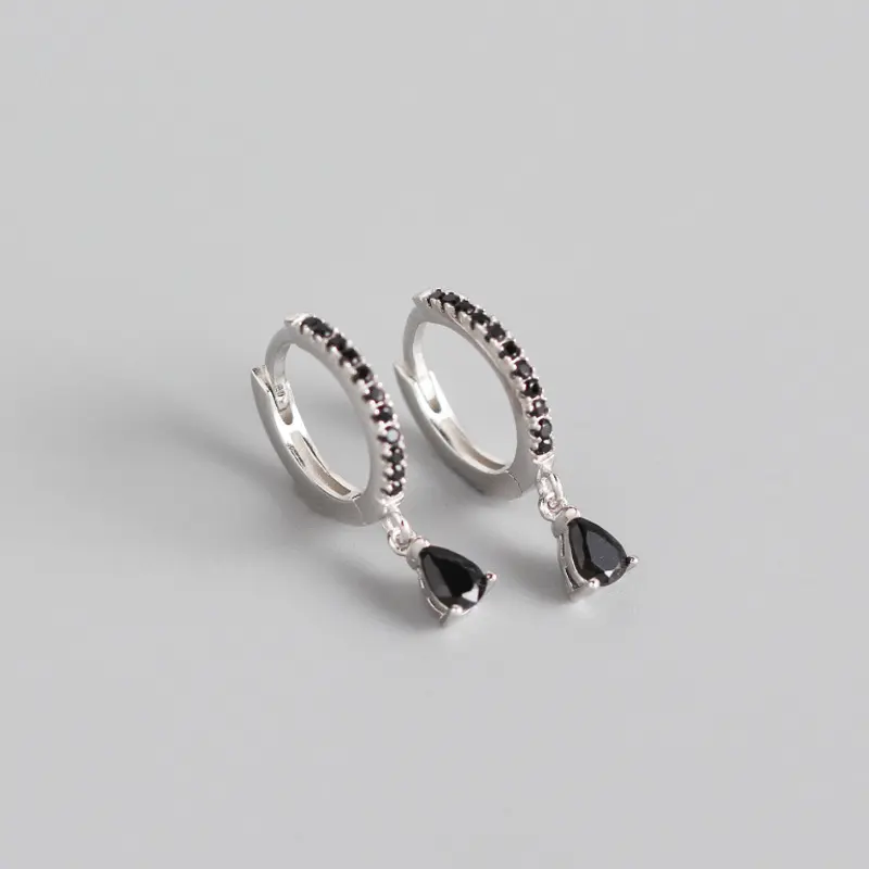 French Style Wind Ear Button and Silver Ear Nail