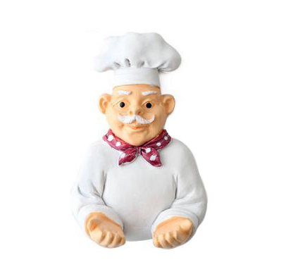 Punch-free seamless adhesive hook multi-function creative cartoon chef hook hook kitchen bathroom supplies