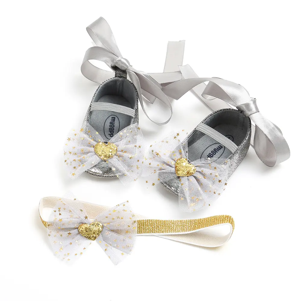 Cute Butterfly Baby Gift Box with Shoes Princess Headdress