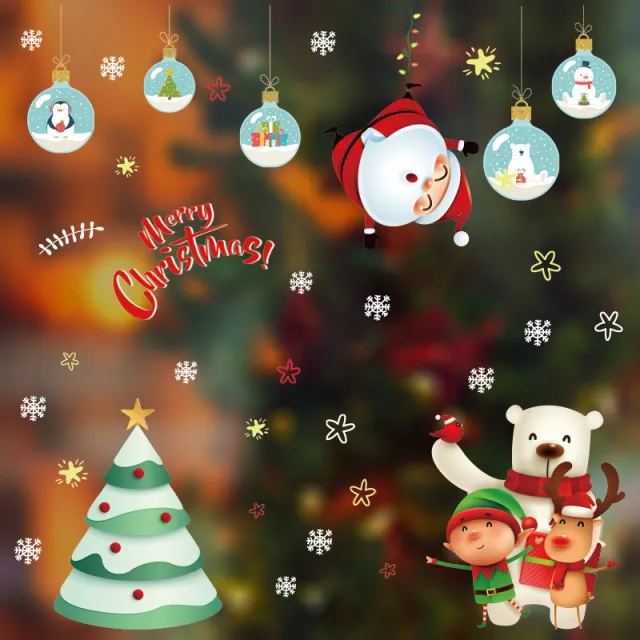 Christmas glass stickers 17Style X2 - Shop at LoveMi
