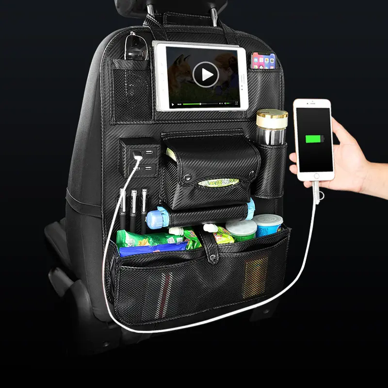 Car backrest storage bag seat multifunctional