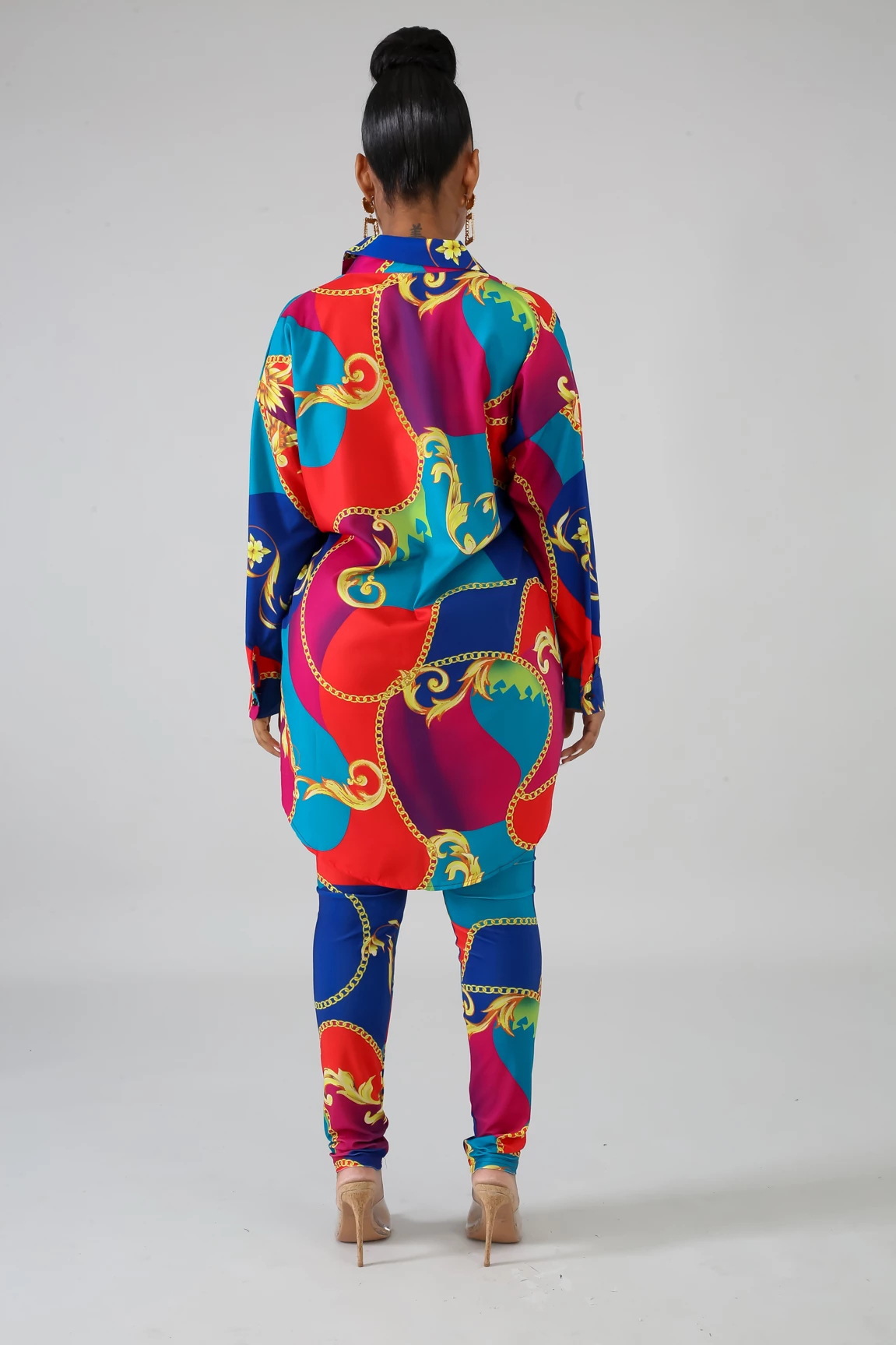 Digital printing two-piece suit