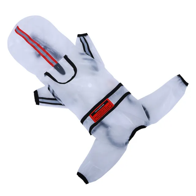 Large dogs go out waterproof raincoat Transparent - Shop at LoveMi