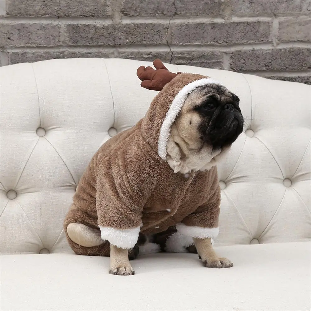 Pet dog clothes elk double padded - Elk