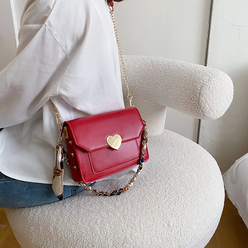 Women's Love Letter Shoulder Bag - Red