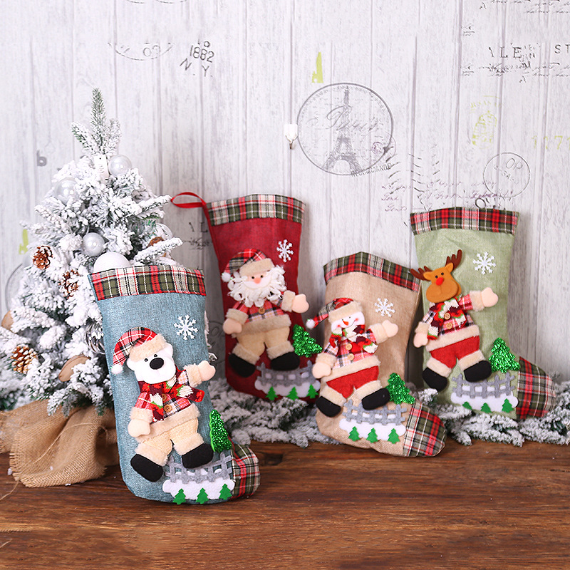 Elderly christmas stocking (c620)