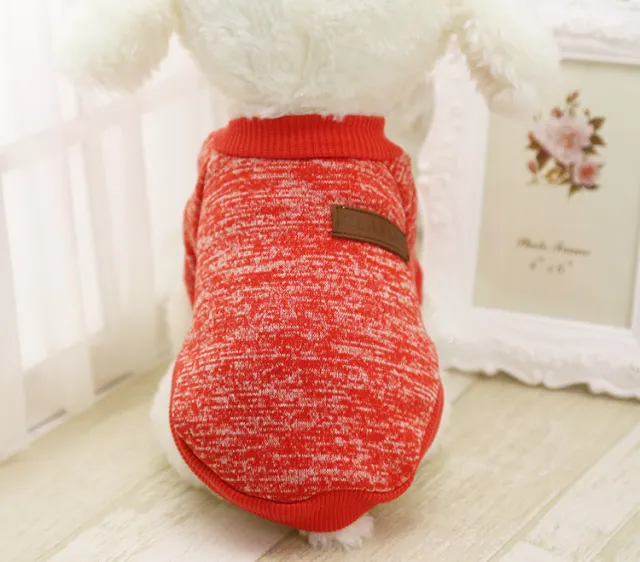 Autumn And Winter Pet Fashion Knitwear Hoodie Big Red - Shop at LoveMi