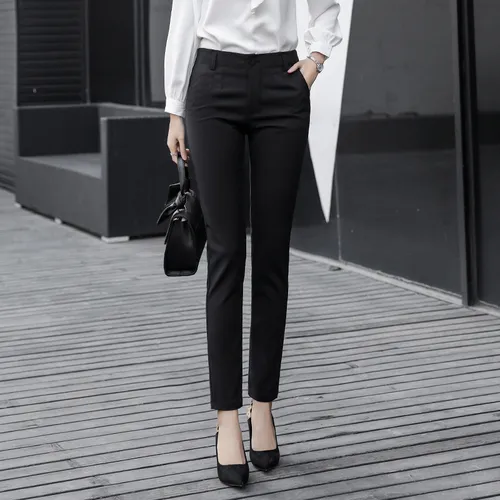 Women's ninth pants Harlan casual pant - Black