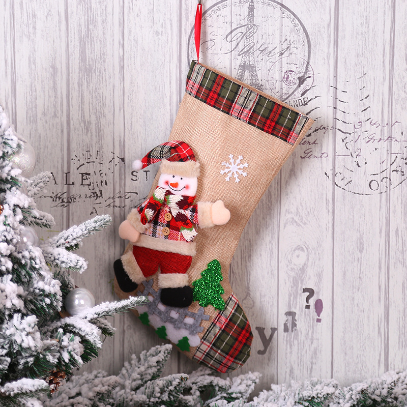 Elderly christmas stocking (c620)