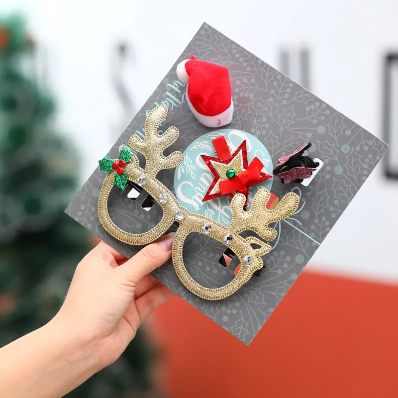 Christmas ornament hairpin hairpin glasses - Antlers