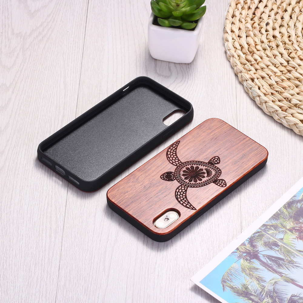 Cherry wood and TPU mobile phone case - Image 3