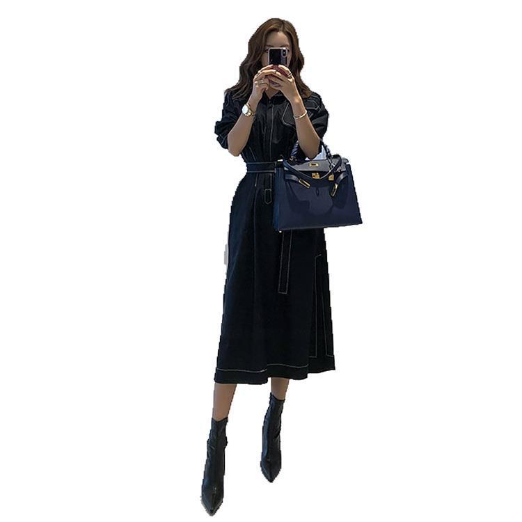 Cold wind French Hong Kong style temperament dress