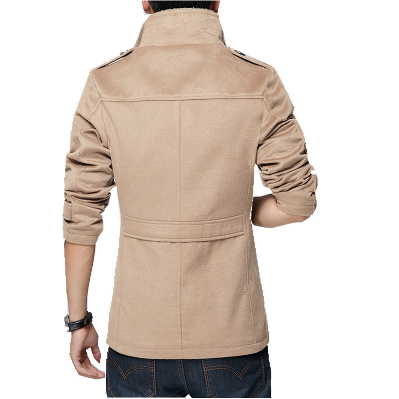 Slim-fit plus fleece men's coat
