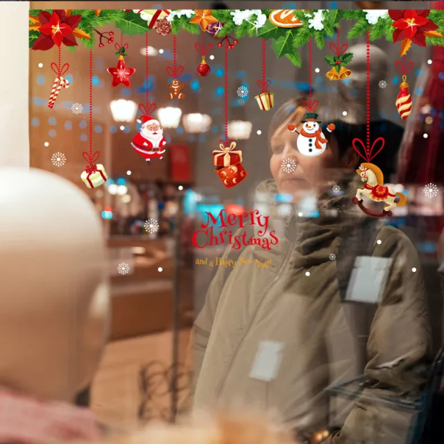 Christmas glass stickers 9Style X2 - Shop at LoveMi