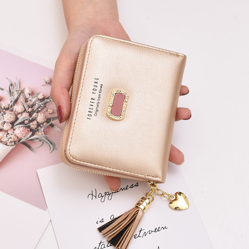 Small card bag wallet integrated bag Gold - Shop at LoveMi