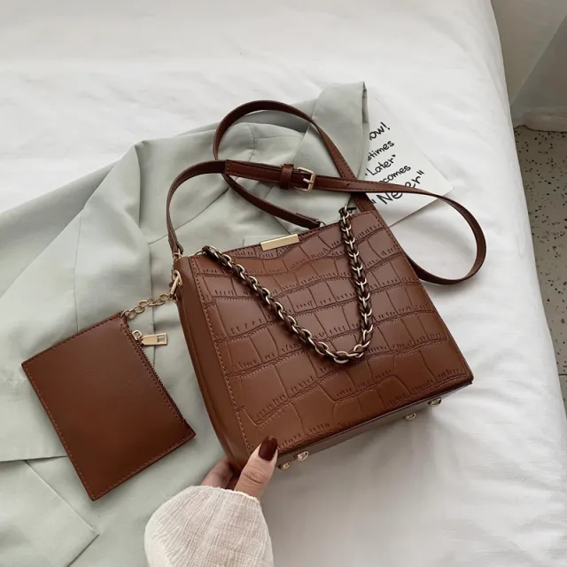 Versatile one shoulder cross body bag Coffee - Shop at LoveMi