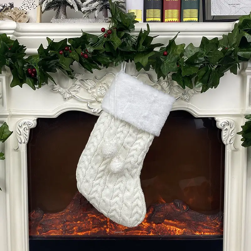 Christmas Knitted Socks Gift Bag