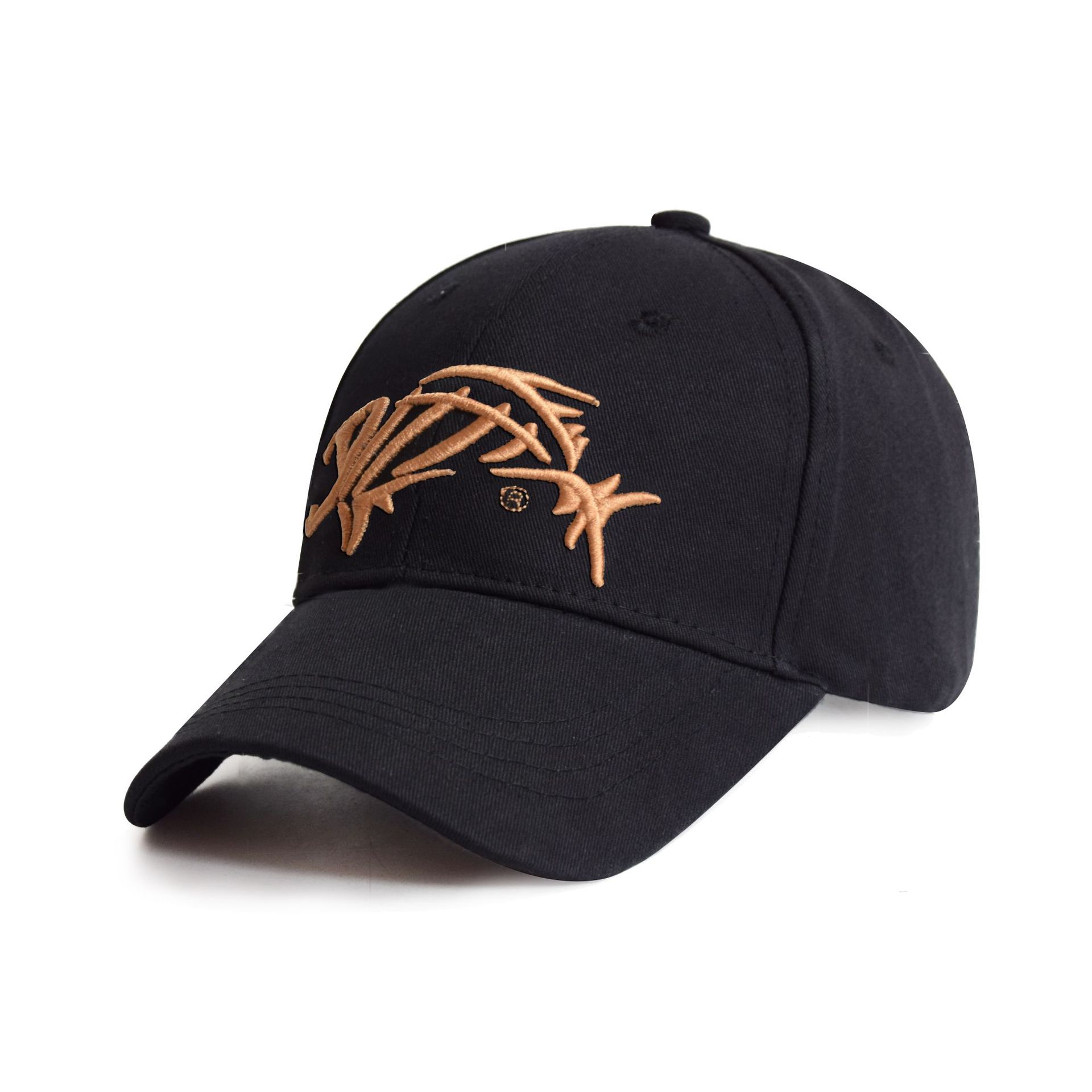 Fishbone Embroidered Baseball Hat