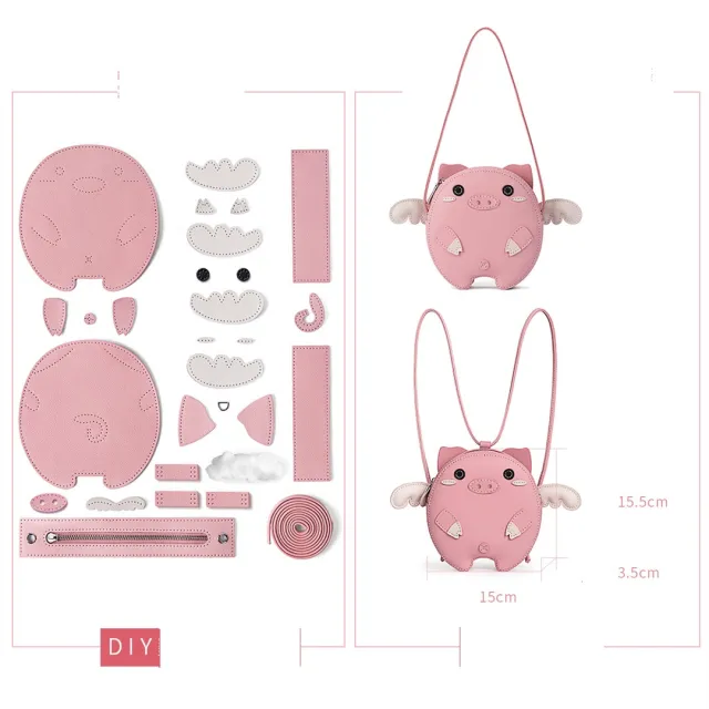 Woven messenger bag Pink - Shop at LoveMi