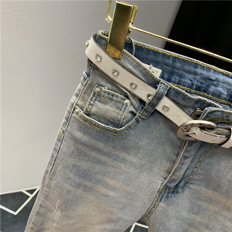 Spring new slim slim all-match cropped pants