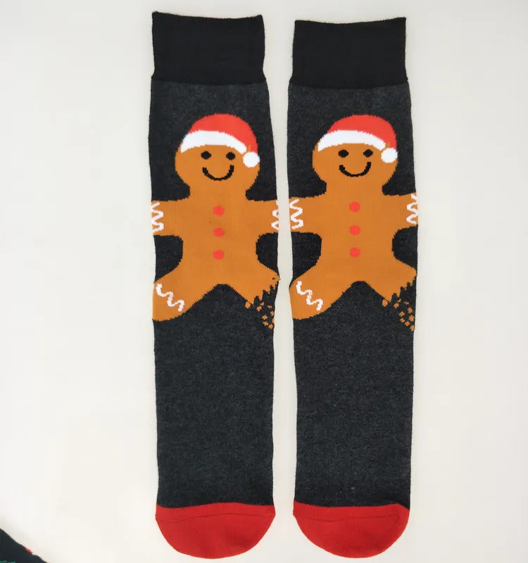 Christmas Tree Snow Elk Gift Cotton Happy Socks - 12 Style-One Size