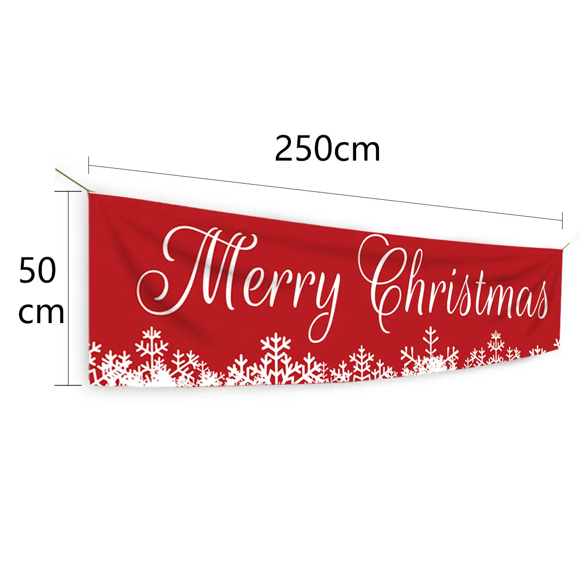 TF005 white Christmas snowflake banner