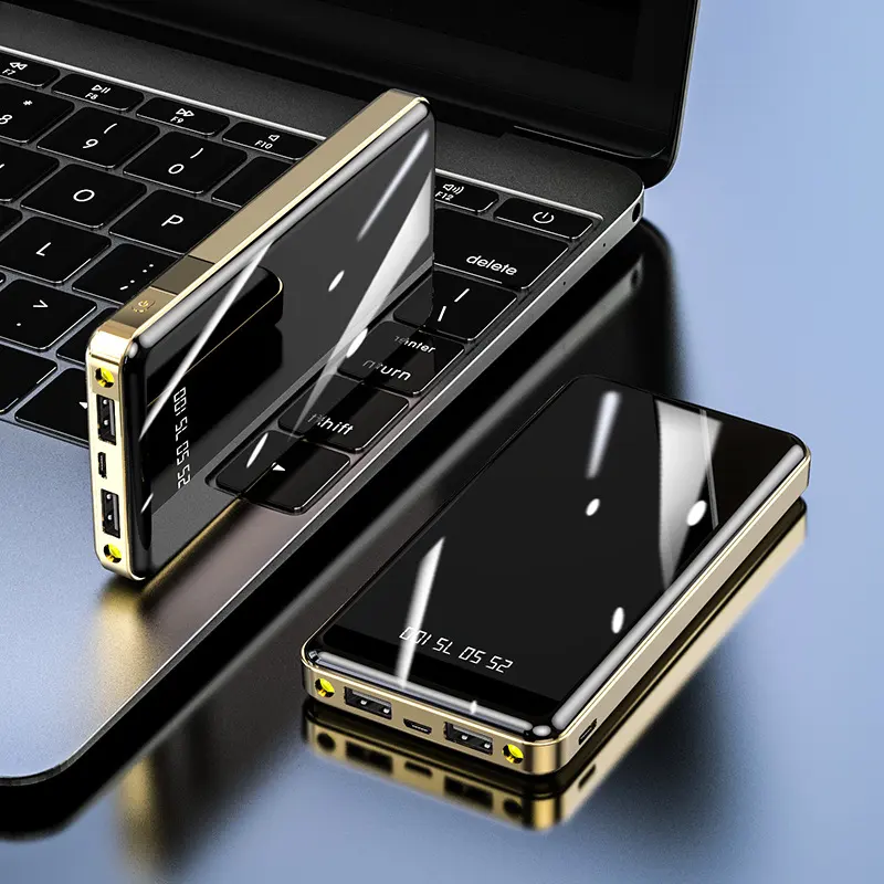 Mirror Digital Display Large Capacity Power Bank