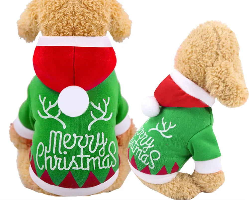 New four legged cotton padded clothes for Christmas - Green