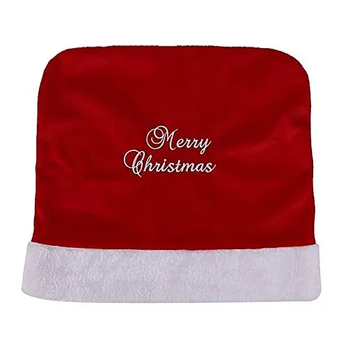 Christmas red embroidered chair cover Red - Shop at LoveMi