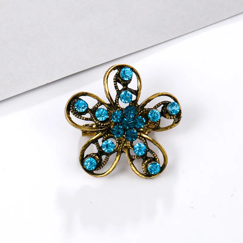 Alloy rhinestone small pin brooch costume - 24 Style