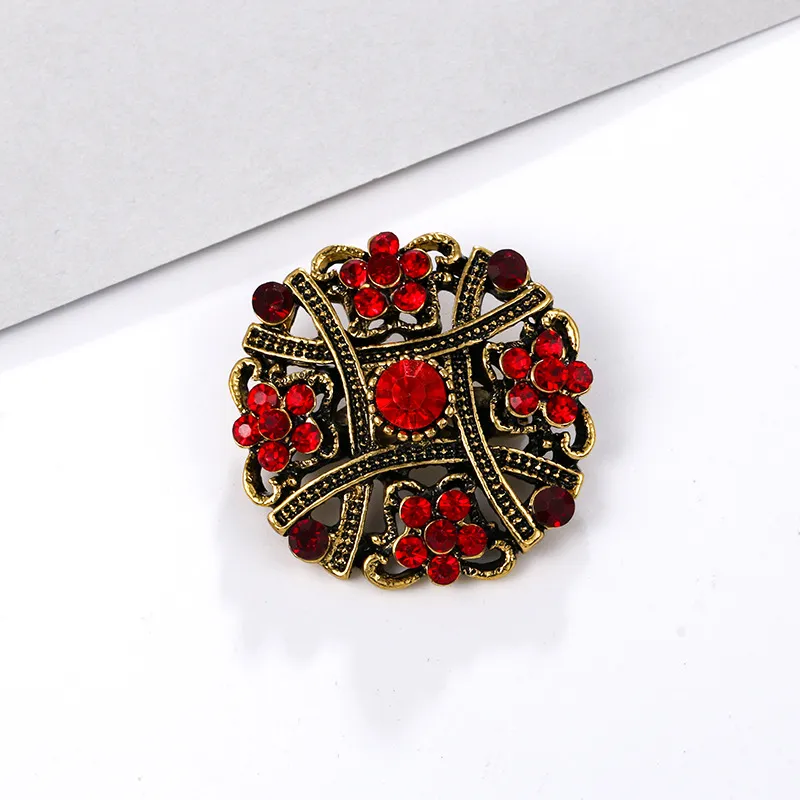 Alloy rhinestone small pin brooch costume - 2 Style