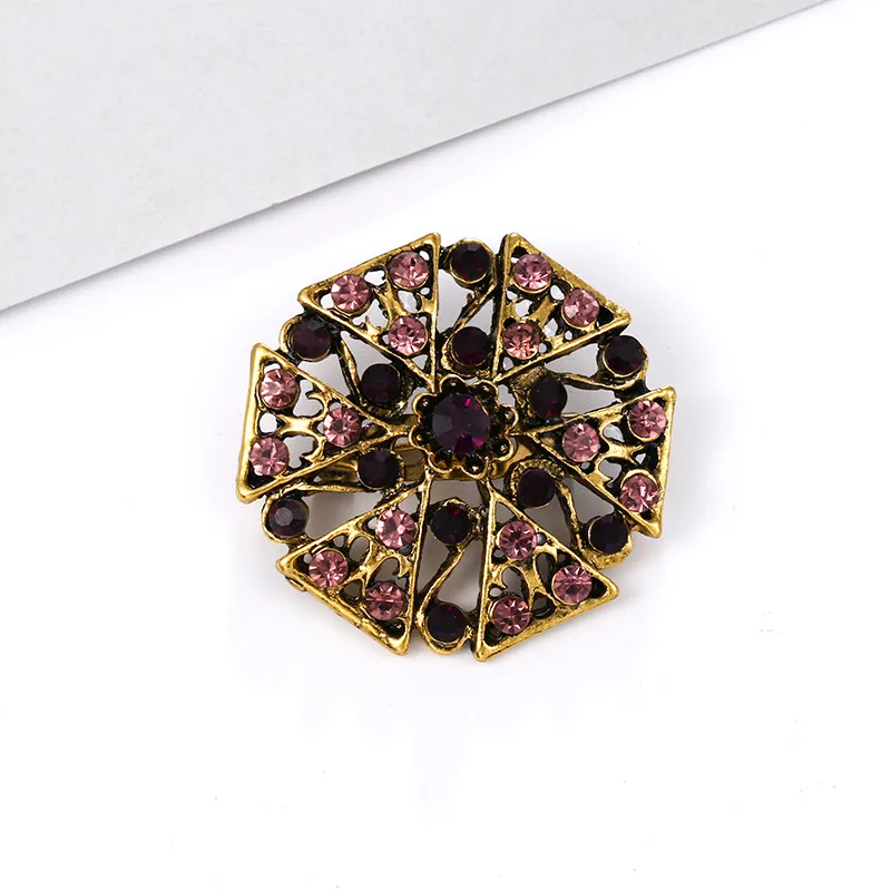 Alloy rhinestone small pin brooch costume - 29 Style