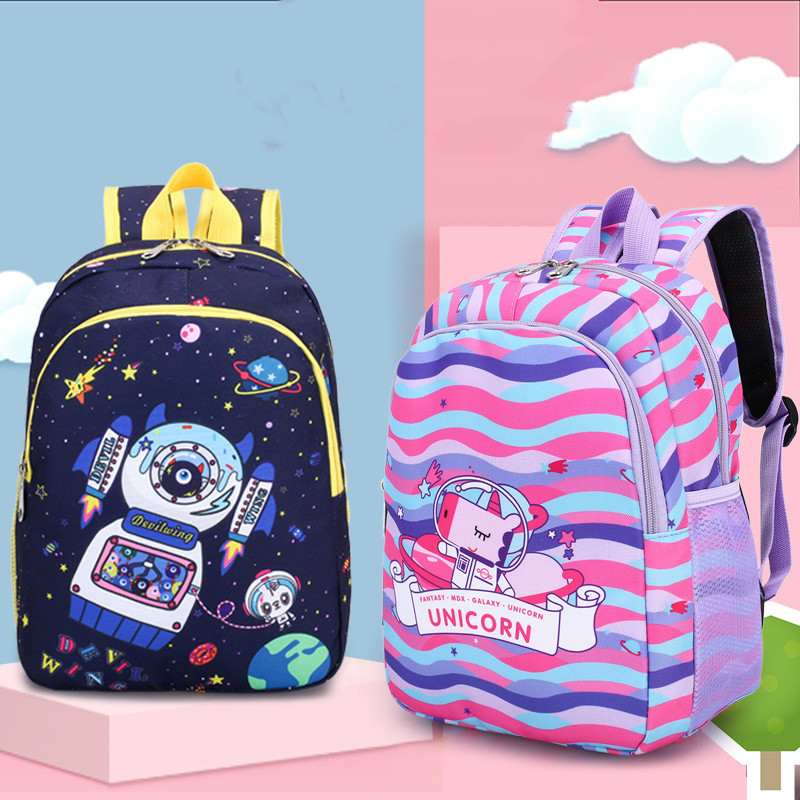 Nylon cartoon kids backpack