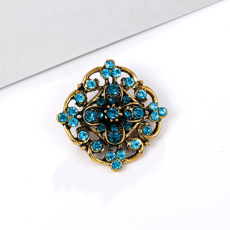 Alloy rhinestone small pin brooch costume - 15 Style
