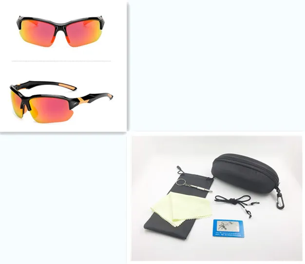 New style polarized sunglasses for men and women Black Orange Red Set - Shop at LoveMi